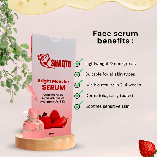 Bright Monster Face Serum Instant Glow, Spot-Free Skin! ✨